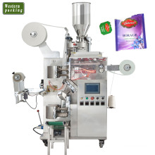 Automatic Abaca Pulp drip teabags packing machine with string and label filter paper tea bag packing machine